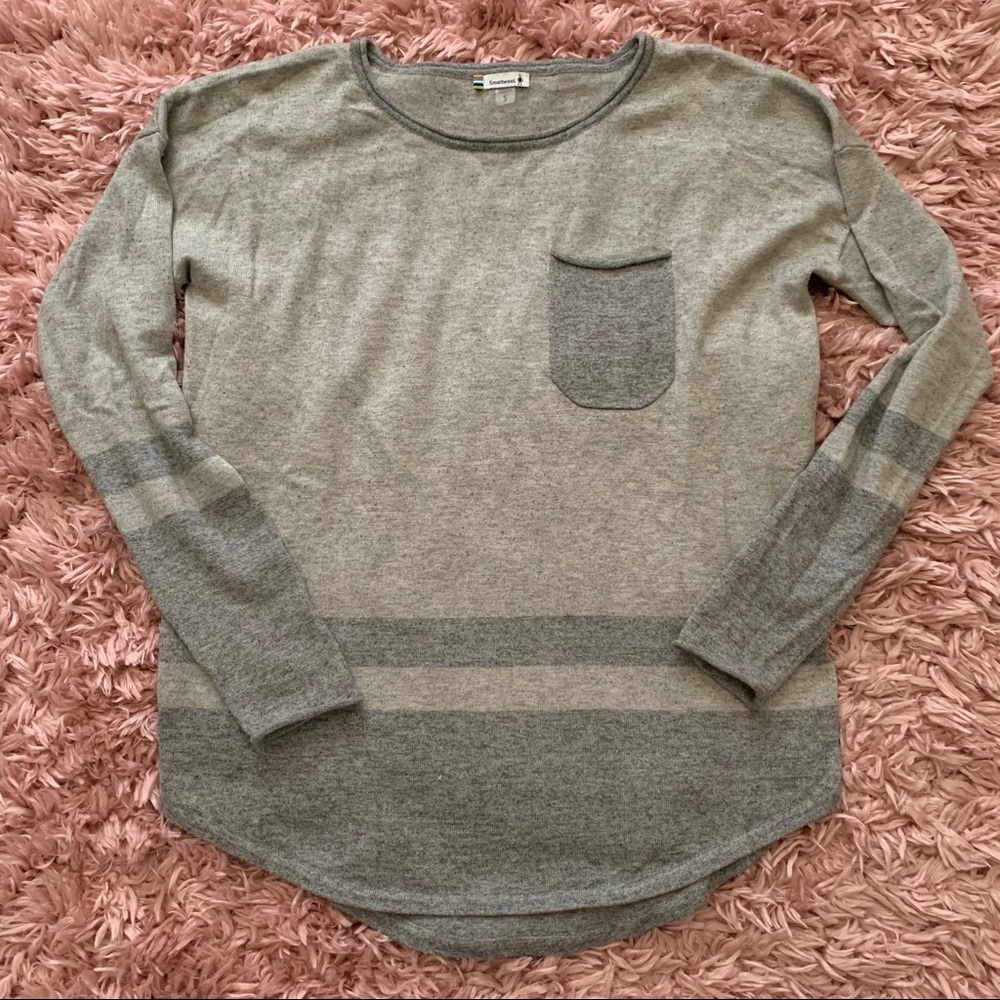 Smartwool Akamina Pocket Crew Sweater sz small